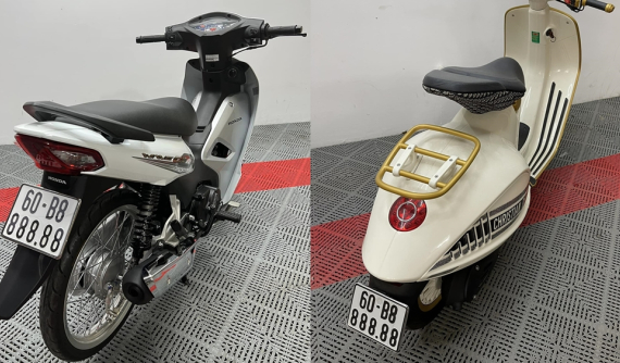 9X Đồng Nai định danh biển ngũ quý 8 từ Honda Wave sang Vespa 946 Christian Dior, màn "vịt hóa thiên nga" đầy đẳng cấp
