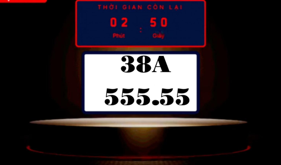 Biển 38A-555.55 trúng đấu giá chỉ 1,11 tỷ đồng, rẻ hơn 13 tỷ đồng so với 30K-555.55 của Hà Nội, nhiều đại gia "tiếc đứt ruột"