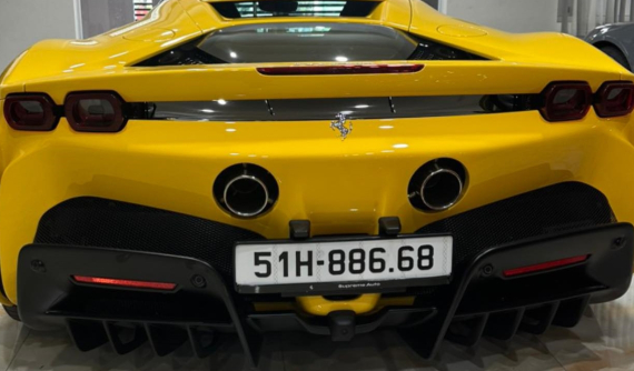 Không đấu giá biển số, Hoàng Kim Khánh bấm biển ngẫu nhiên cho Ferrari SF90 Stradale nhưng cũng đẹp như thường