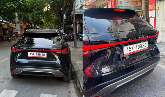 Hải Phòng không lòng vòng, trúng đấu giá biển 15K-188.88, đại gia nộp đủ 650 triệu đồng, đăng ký cho Lexus RX350 2023
