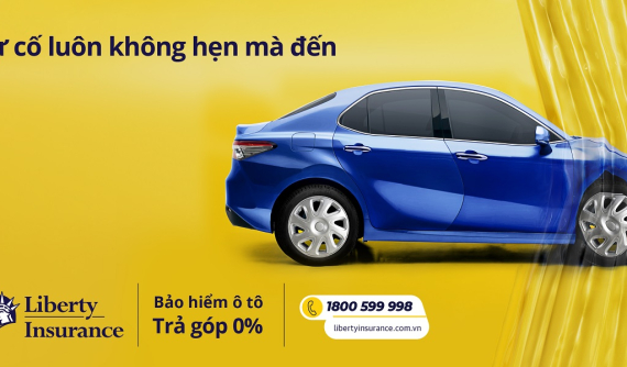 Trả góp 0% lãi suất khi mua bảo hiểm vật chất ô tô Liberty