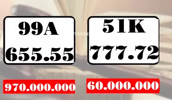 Biển số 99A-655.55 bức tốc trong ngày đấu giá 26/10, ai đó đã mạnh dạn trả 970 triệu đồng