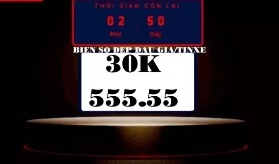 Người trúng đấu giá siêu biển 30K-555.55 gần 14,5 tỷ đồng đã nộp đủ tiền, quá đẳng cấp