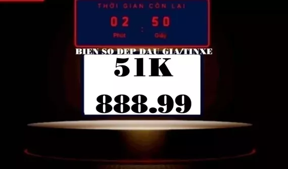 Đấu giá biển số ô tô 21/11: Biển 51K-888.99 được trả gần 1,6 tỷ đồng, 99A-666.88 có giá bằng Hyundai Accent 2023