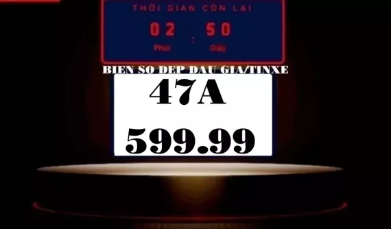 Biển 47A-599.99 tiếp tục bị "bom hàng", sẽ đấu lại vào ngày 28/11