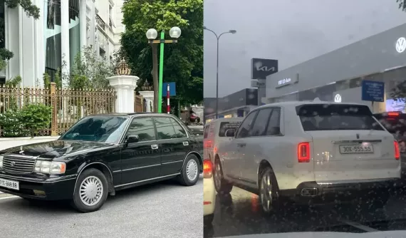 2 siêu biển đắt đỏ 51K-888.88 và 30K-555.55 được đăng ký trên 2 mẫu xe đối lập, đại gia lắm gu lạ