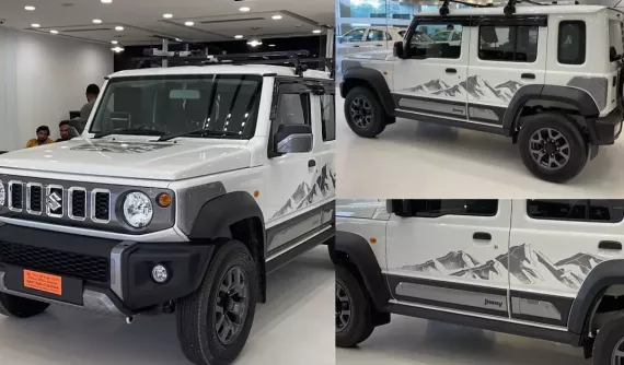 Cận cảnh thiết kế "bằng xương, bằng thịt" của Suzuki Jimny Thunder Edition mới tại đại lý