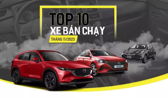10 mẫu ô tô bán chạy nhất Việt Nam tháng 11/2023: Mazda CX-5 vững vàng dẫn đầu, Toyota Yaris Cross lần đầu góp mặt