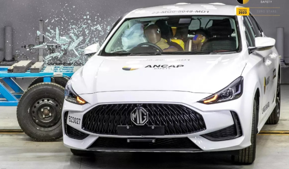 Sedan hạng C rẻ nhất Việt Nam MG5 bị đánh giá ở mức thấp nhất trong thử nghiệm an toàn