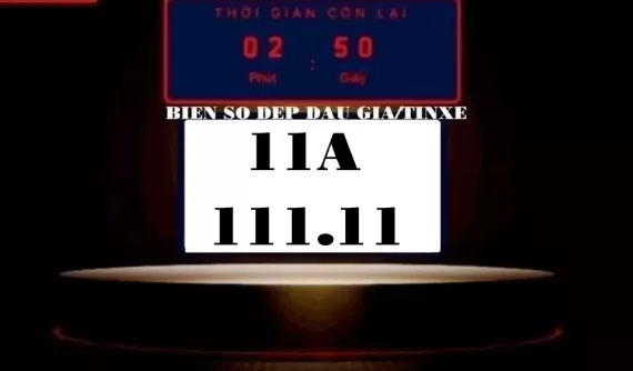 Đại gia trúng đấu giá biển số 11A-111.11 đã nộp đủ 8,78 tỷ đồng, chờ đợi xe VIP nào sẽ được đăng ký