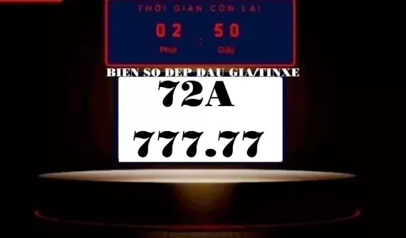 Đại gia nông sản huyện Châu Đức chi gần 7 tỷ đồng để trúng đấu giá biển số ngũ quý 7 của Bà Rịa - Vũng Tàu