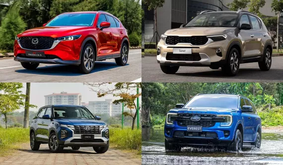 Top 5 xe gầm cao bán chạy nhất Việt Nam năm 2023: Mazda CX-5 lên ngôi, đánh bại Toyota Corolla Cross