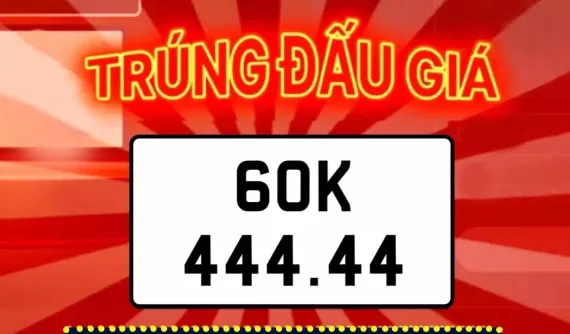 Đại gia quyết tâm chi 1 tỷ đồng để đấu giá biển 60K-444.44, ai sợ con số 4 chứ mình lại mê