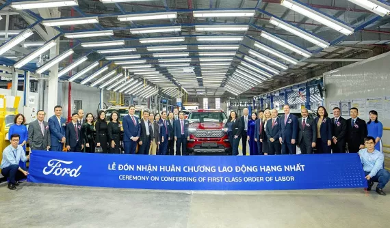 Ford Việt Nam đón nhận Huân chương Lao động hạng Nhất, đạt doanh số bán hàng kỷ lục trong năm 2023
