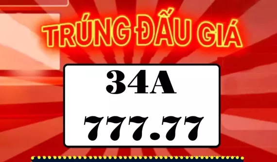 Đại gia chốt cứng biển 34A-777.77 đến 2,805 tỷ đồng, rõ ràng ngũ quý luôn đắt giá, dù là số 7