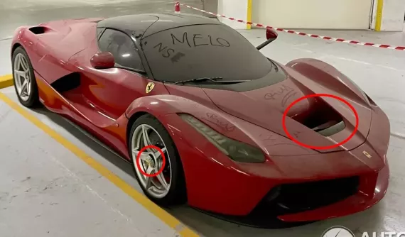 Ferrari LaFerrari bị các dân chơi Trung Đông vứt ở hầm gửi xe không thương tiếc: Nhìn kỹ mới thấy nhiều khác thường