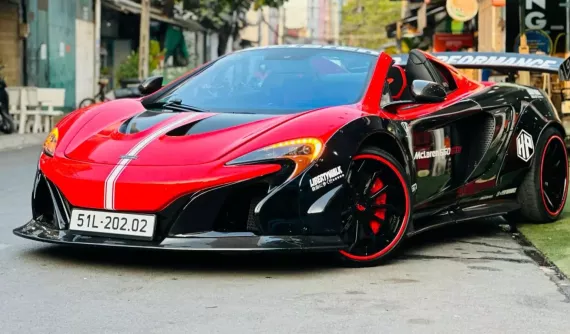 Tự bấm biển cho McLaren 650S Spider nhưng ra số không đẹp, đại gia Việt chuyển sang đăng ký biển đấu giá