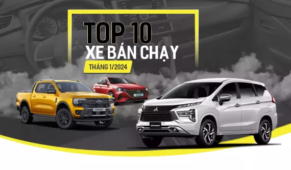 10 mẫu ô tô bán chạy nhất Việt Nam tháng 1/2024: Honda HR-V bất ngờ lọt top, bán nhiều hơn cả Toyota Vios
