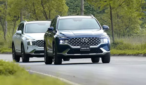 Doanh số SUV hạng D tháng 1/2024: Hyundai Santa Fe tuột dốc không phanh, Toyota Fortuner bán chưa nổi 100 xe