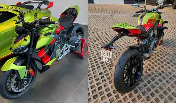Chồng của Đoàn Di Băng bấm biển đẹp cho xe Ducati Streetfighter V4 Lamborghini có giá ngang Honda Civic Type R