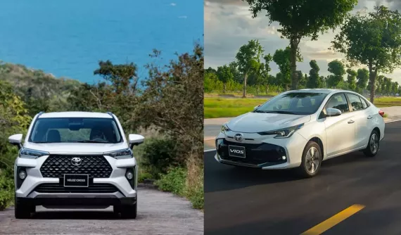Vios, Veloz Cross và Hilux 2024 giảm giá bán