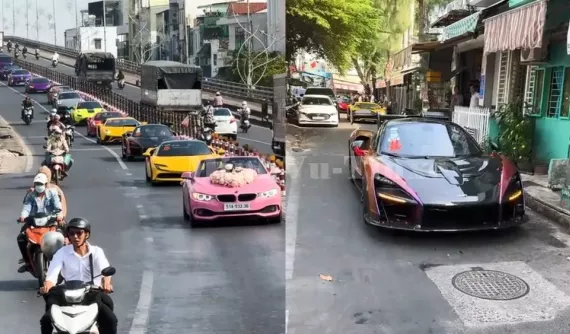 Đám cưới siêu xe khủng nhất Cần Thơ: Cô dâu là con gái nuôi của đại gia Hoàng Kim Khánh