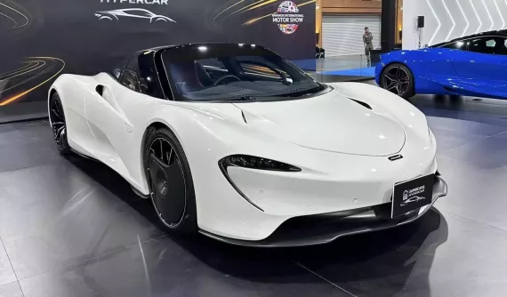 Siêu xe 3 chỗ ngồi McLaren Speedtail bất ngờ xuất hiện tại triển lãm xe ở Thái Lan, giá 258 tỷ đồng