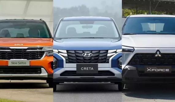 Cùng có giá 599 triệu đồng, Kia Seltos 2024 bản 1.5 AT có gì để đấu Hyundai Creta và Mitsubishi Xforce?