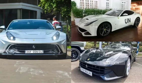 Bộ sưu tập xe Ferrari F12 Berlinetta của "Qua" Vũ, xe nào bán lại mua hết, chỉ còn 2 chiếc trên thị trường