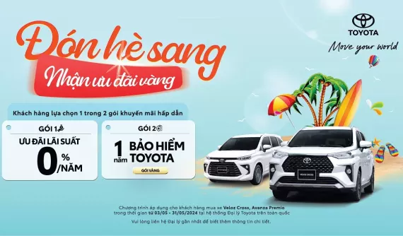 Chương trình khuyến mãi hấp dẫn cho khách mua Veloz Cross và Avanza Premio trong tháng 5