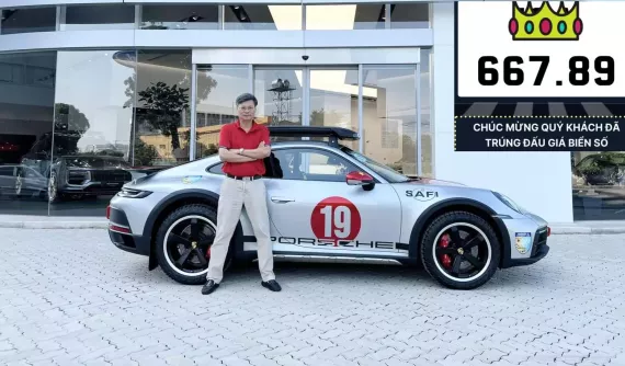 Chủ xe Porsche 911 Dakar giải thích vì sao bỏ ra gần 1 tỷ đồng để mua biển số 19A-667.89, mọi thứ đều hoàn hảo