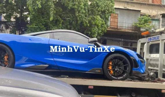 Siêu xe giới hạn McLaren 765LT từng của đại gia lan đột biến bị ngân hàng siết nợ bị bắt gặp vận chuyển tại Tp.HCM