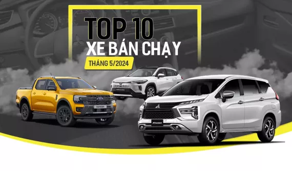 10 mẫu ô tô bán chạy nhất Việt Nam tháng 5/2024: Toyota Corolla Cross bất ngờ trở lại, Toyota Vios lại thua Hyundai Accent