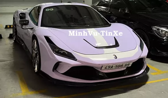 Nữ đại gia Đà Lạt thay áo mới cho siêu xe mui trần Ferrari F8 Spider độ khủng
