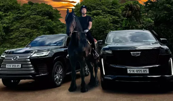 Đại gia Hoàng Kim Khánh tậu chuyên cơ mặt đất Lexus LX600 bản VIP, chỉnh sửa ảnh thêm cho sinh động