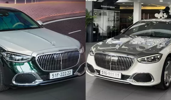 Đẳng cấp như đại gia Hoàng Gia: Mua 2 xe Mercedes-Maybach S450 gần 20 tỷ đồng để định danh cặp biển ngũ quý