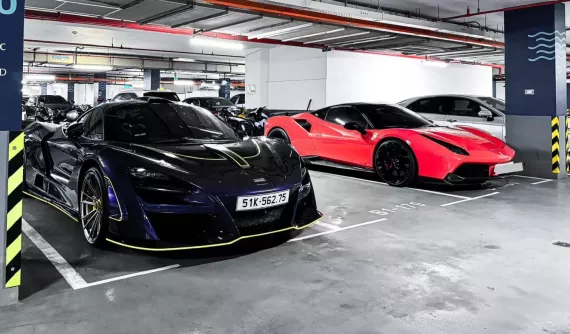 Căn hầm siêu xe triệu đô tại Tp.HCM, mỗi sáng đề máy xe cũng áp lực