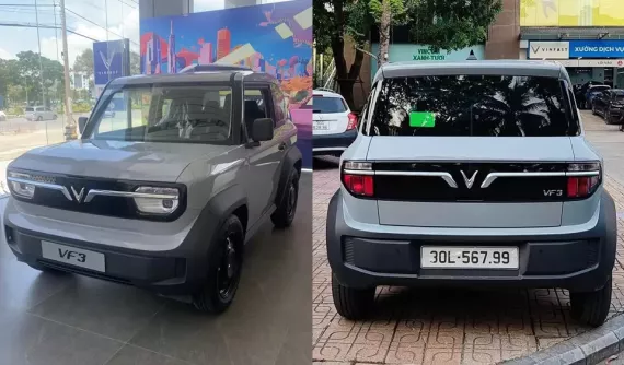 Đây là chiếc xe VinFast VF3 nổi tiếng nhất trong 24 giờ vừa qua, nhìn vào biển số bạn sẽ biết được lý do