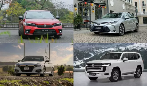10 mẫu ô tô bán kém nhất Việt Nam tháng 8/2024: Cả Honda và Toyota đều đóng góp 3 đại diện