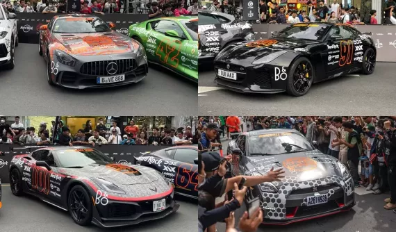 4 chiếc xe thể thao hiệu suất cao của Anh-Mỹ-Đức-Nhật tại sự kiện Gumball 3000 2024