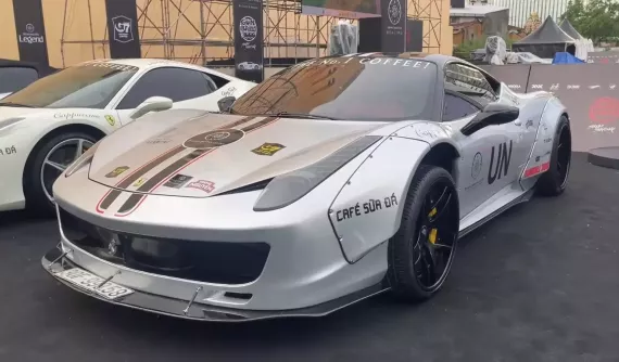 Chi tiết Ferrari 458 Italia độ Liberty Walk sau nhiều năm ở ẩn trên Tây Nguyên