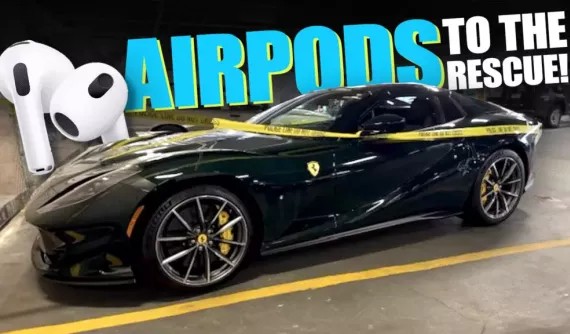 Cảnh sát tóm gọn nhóm trộm cướp xe Ferrari 812 GTS nhờ chủ nhân để quên tai nghe AirPods trong xe