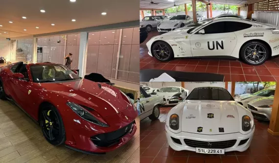 Những chiến mã Ferrari mang cổ máy V12 trong garage của "vua cà phê" Việt Nam