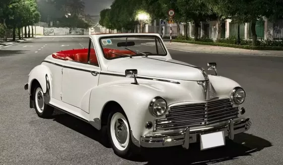 Lại xuất hiện thêm 1 chiếc xe Peugeot 203 Cabriolet hàng hiếm; Tình trạng xe khá hoàn hảo, phối màu đẹp mắt