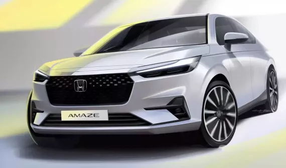 Honda Amaze 2025 "hiện nguyên hình" với thiết kế như phiên bản thu nhỏ của City
