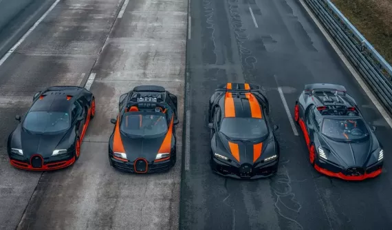 Bộ sưu tập xe Bugatti chuyên phá kỷ lục tốc độ thế giới của tỷ phú Ấn Độ