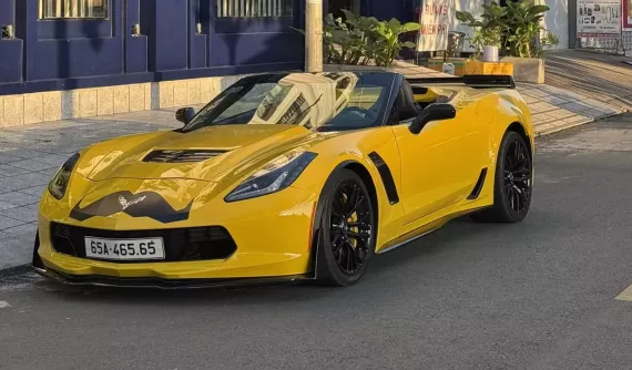 Đại gia ngành "mát-xa' ở Cần Thơ chi 40 triệu đồng cho biển số 65A-465.65 để đăng ký Chevrolet Corvette C7 Z06 Convertible