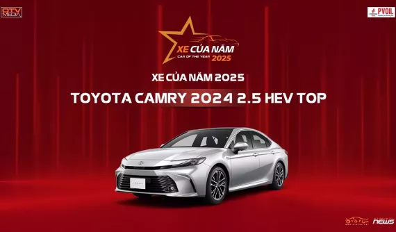 Không có gì nổi trội nhưng Toyota Camry vẫn "ẵm trọn" danh hiệu Xe của năm 2025