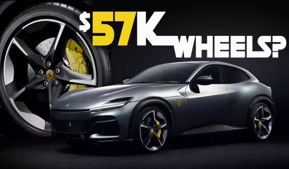 Không thể tin được là mâm xe của Ferrari Purosangue còn đắt hơn một chiếc Toyota GR Supra mới