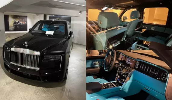 Rolls-Royce Cullinan Series II "nhăm nhe" về Việt Nam: Ngoại thất đen nhưng nội thất lại xanh nổi bật